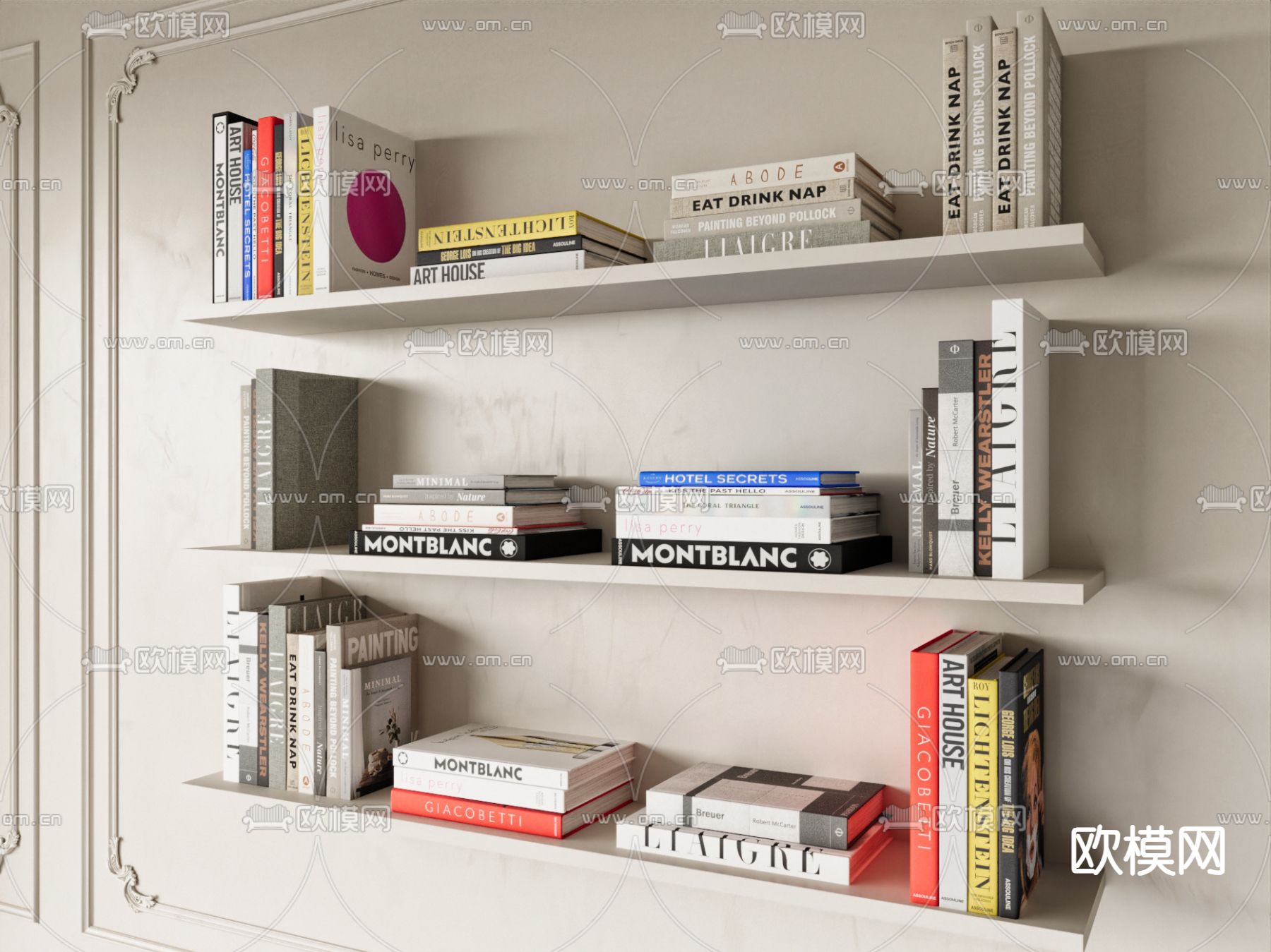 书本 书籍 英文书3d模型下载