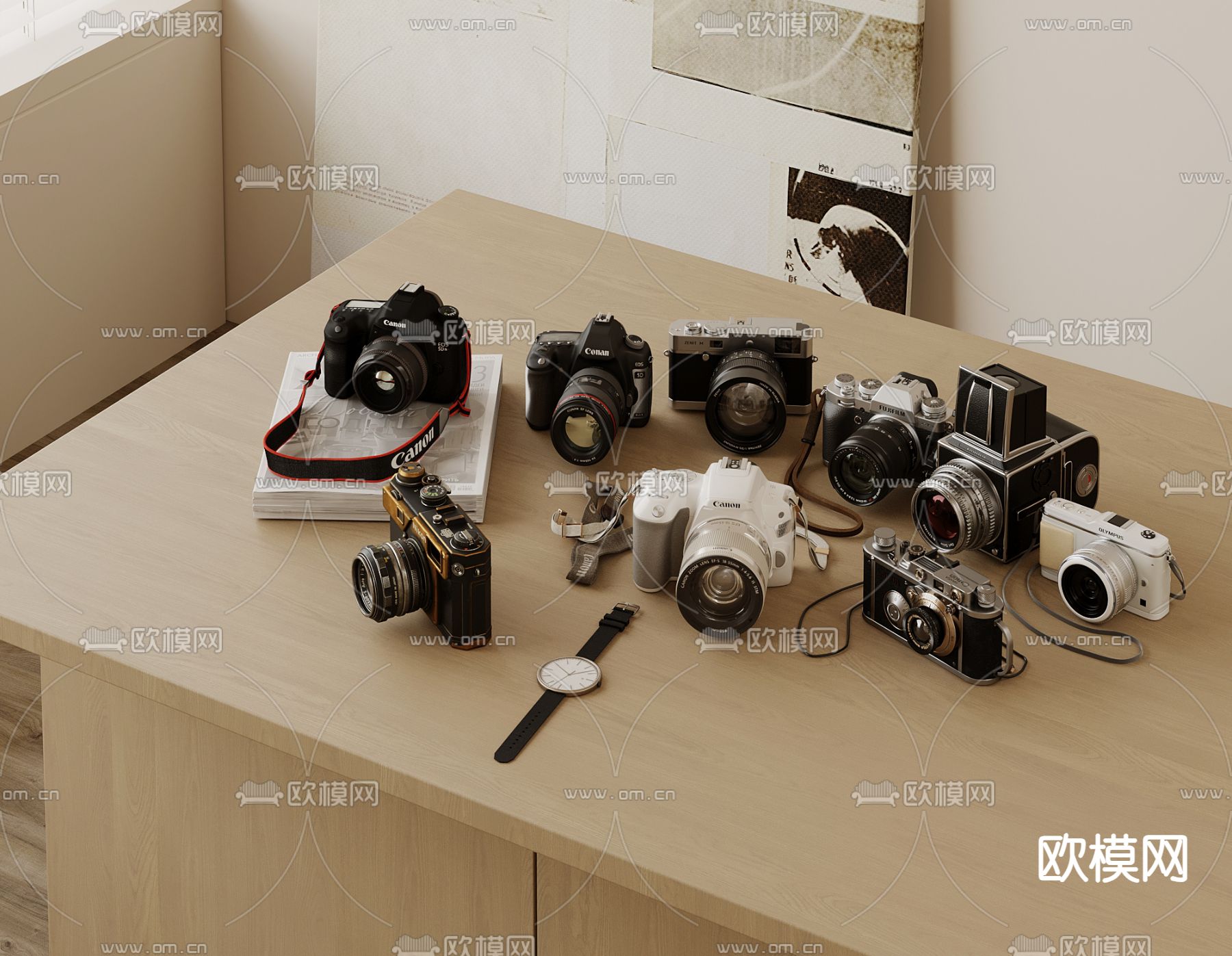 数码相机 照像机3d模型下载