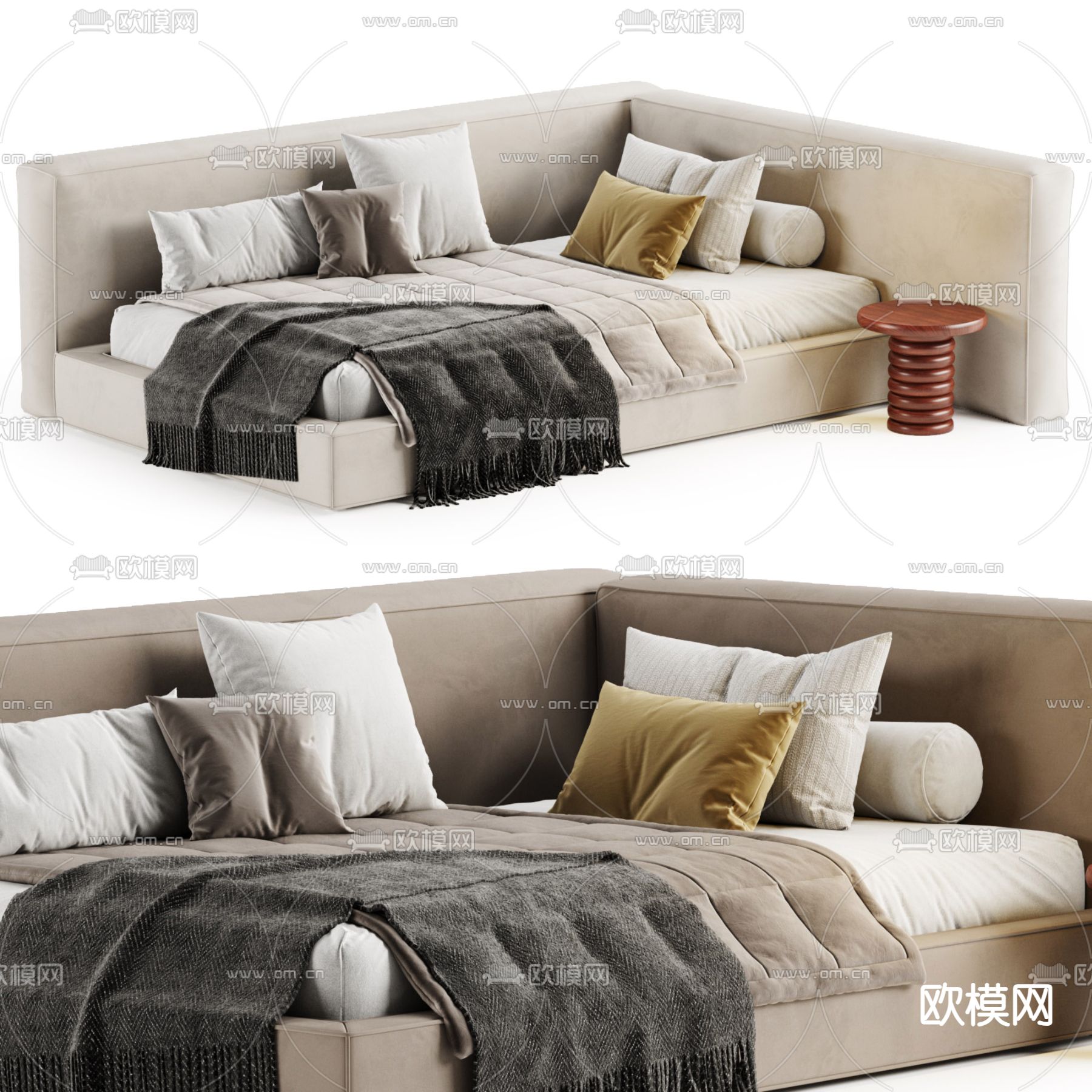 沙发床3d模型下载