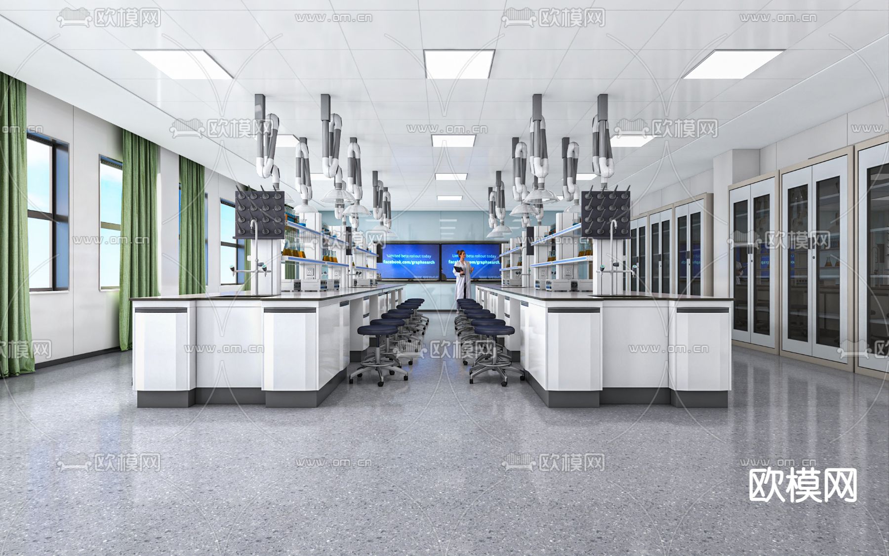 化学室 实验室3d模型下载