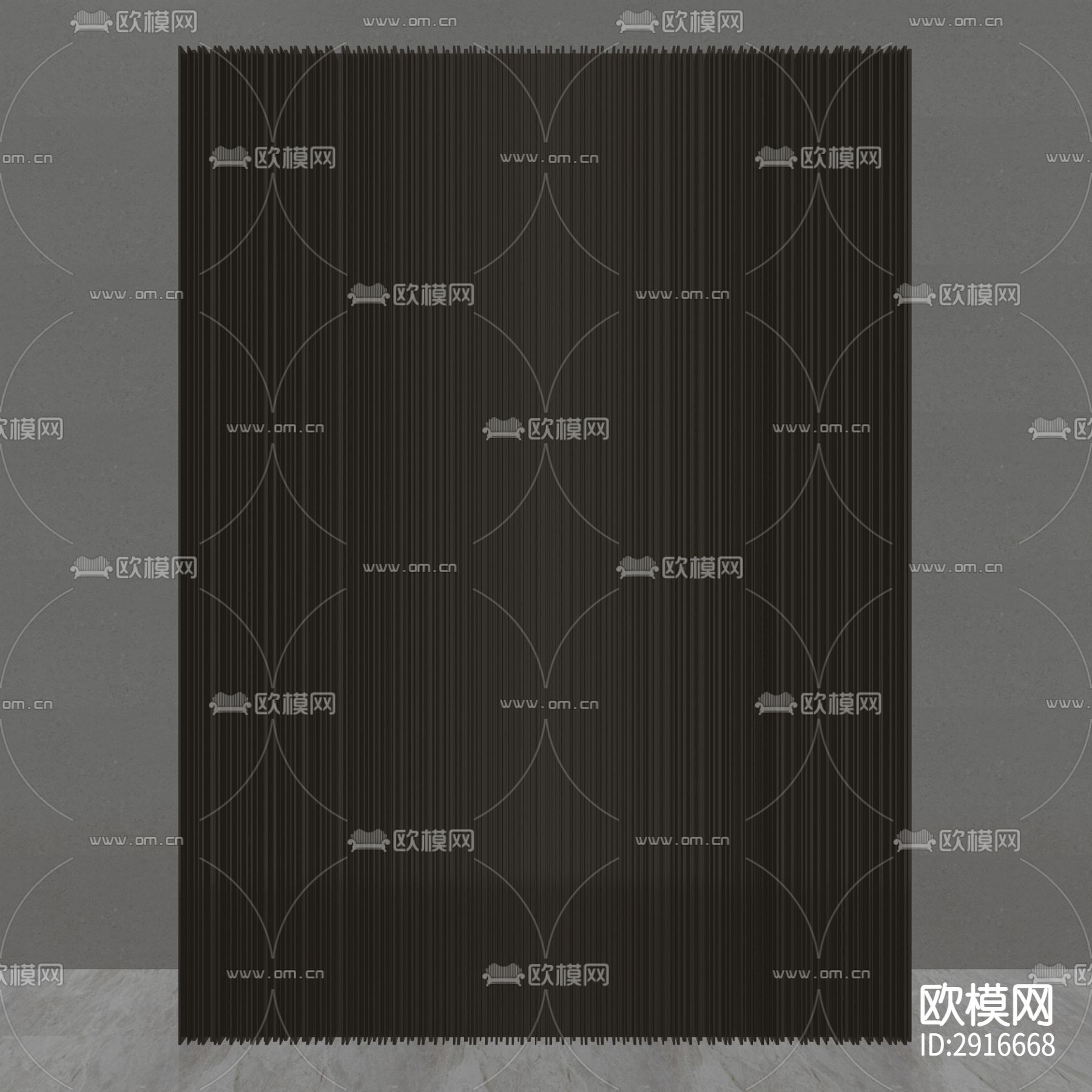 屏风cad大样图下载（渲染图6）