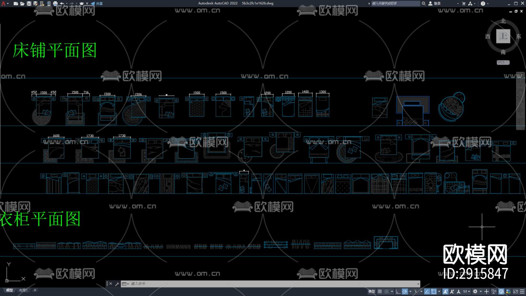 床具平面图例 床图库 床具cad图库下载