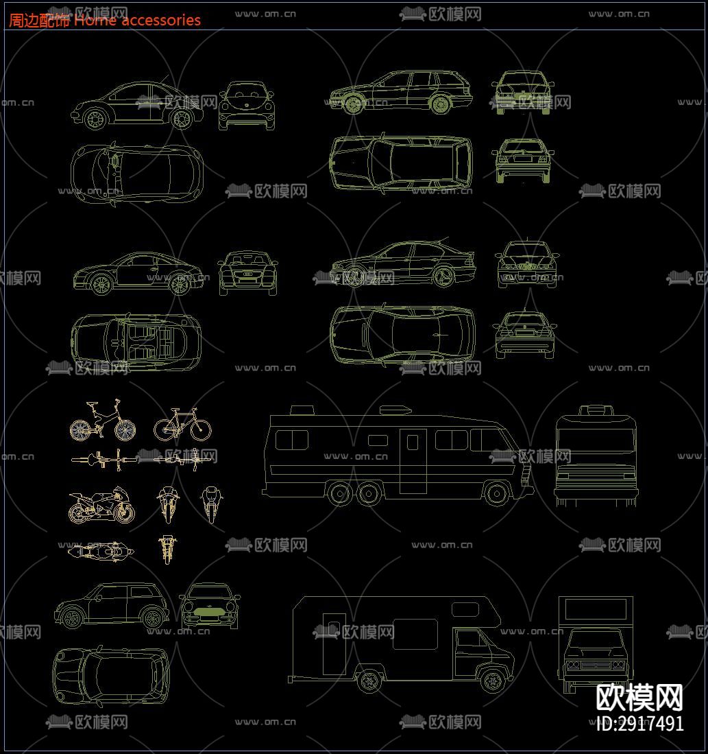 室内设计全类别cad图库下载（渲染图9）