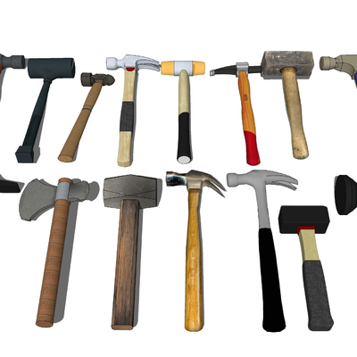  锤子 老虎钳su模型 