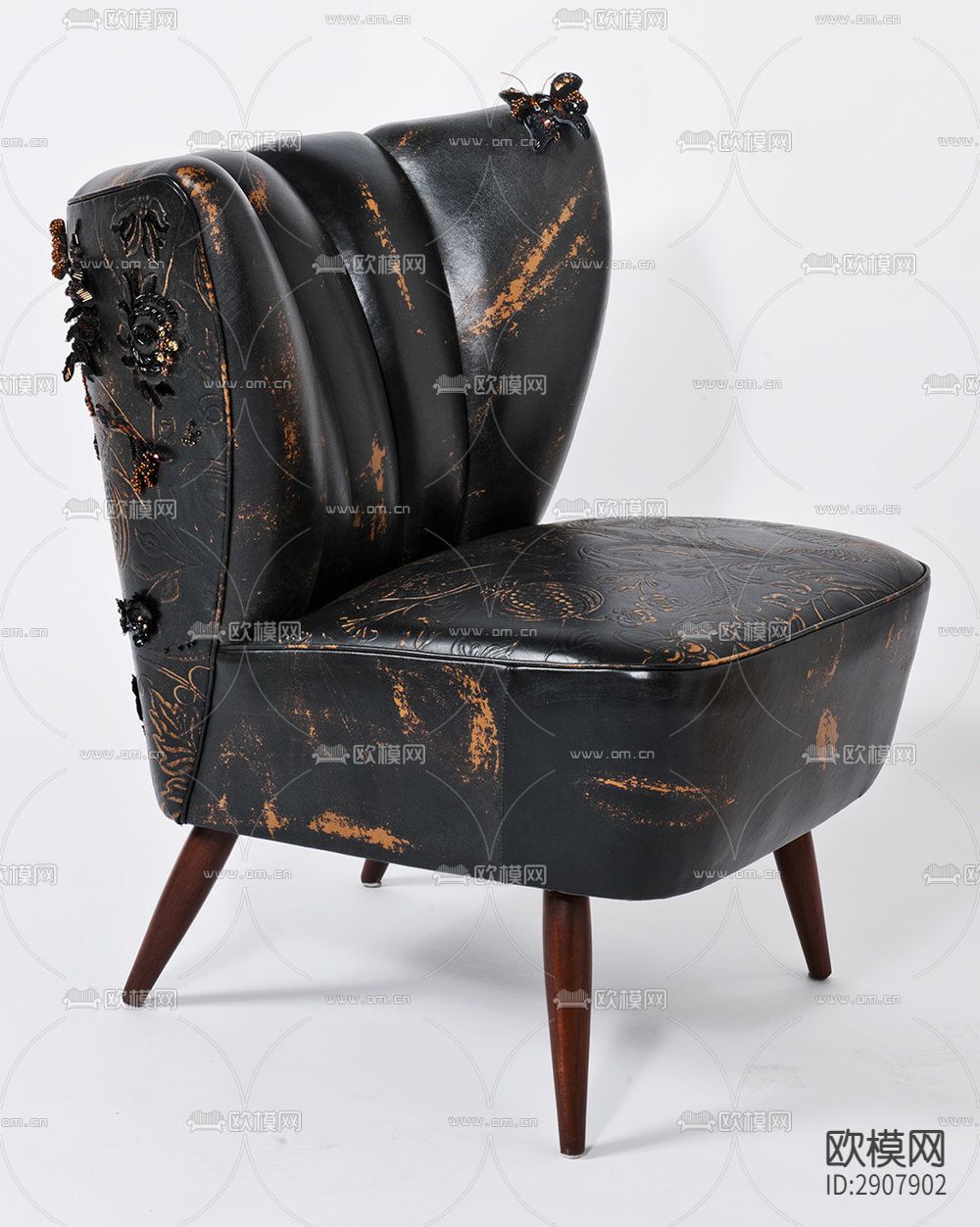 皮质休闲椅下载（渲染图1）