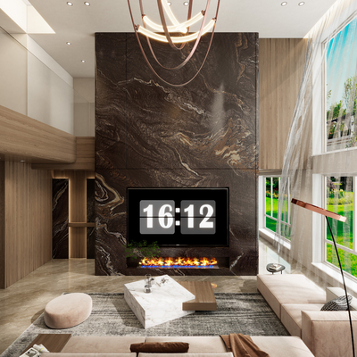  别墅客厅su模型 