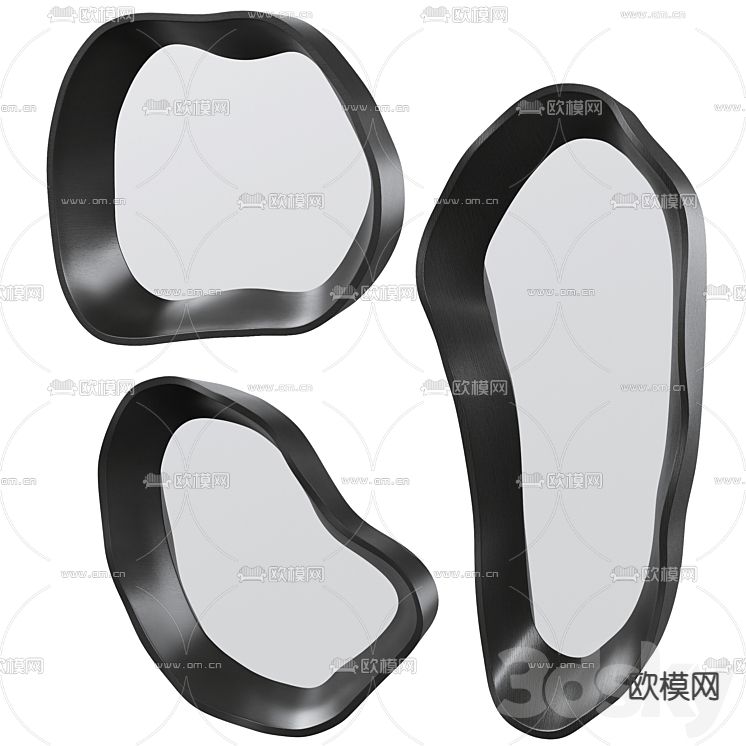 异形镜子 化妆镜3d模型下载