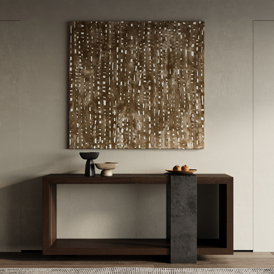 侘寂风装饰画 抽象画 油画su模型