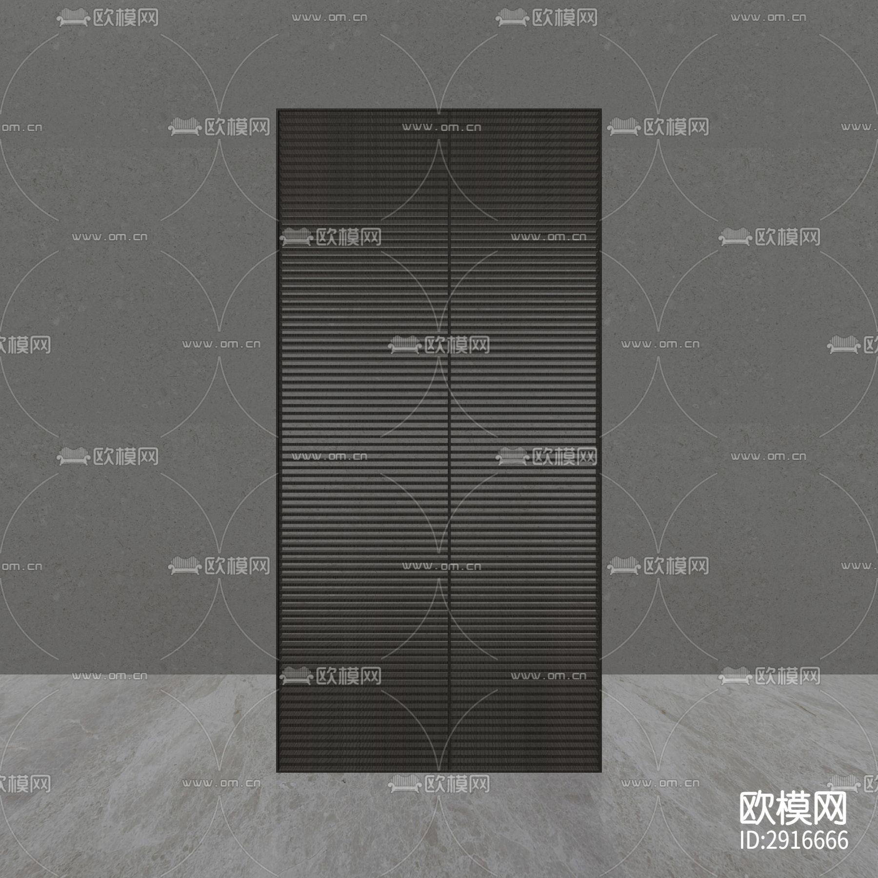 屏风cad大样图下载（渲染图9）