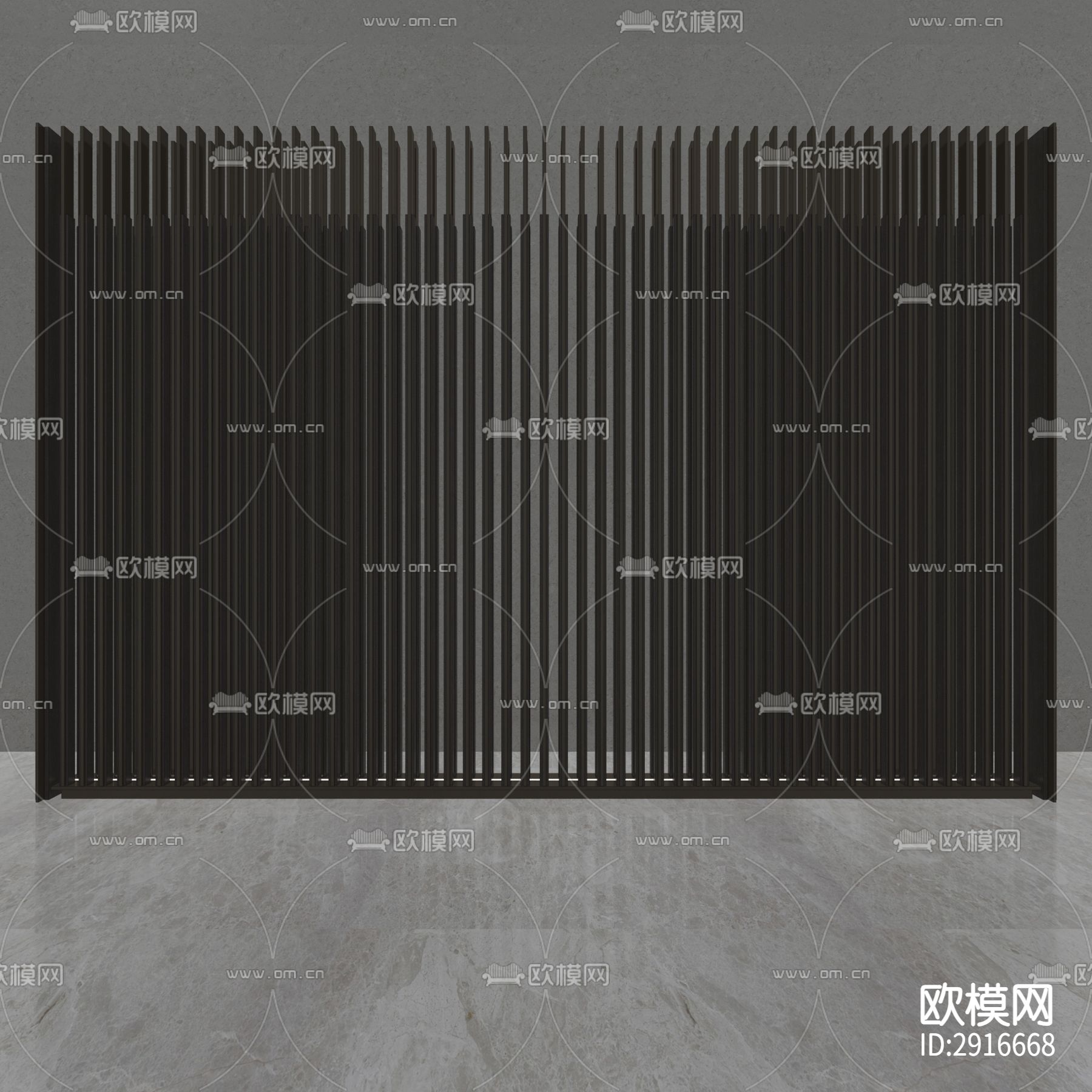 屏风cad大样图下载（渲染图9）