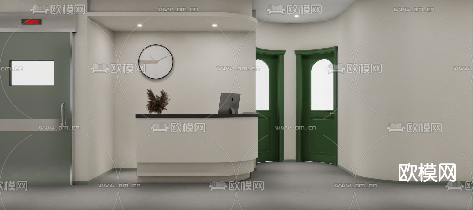 现代美容店免费3d模型下载（渲染图3）