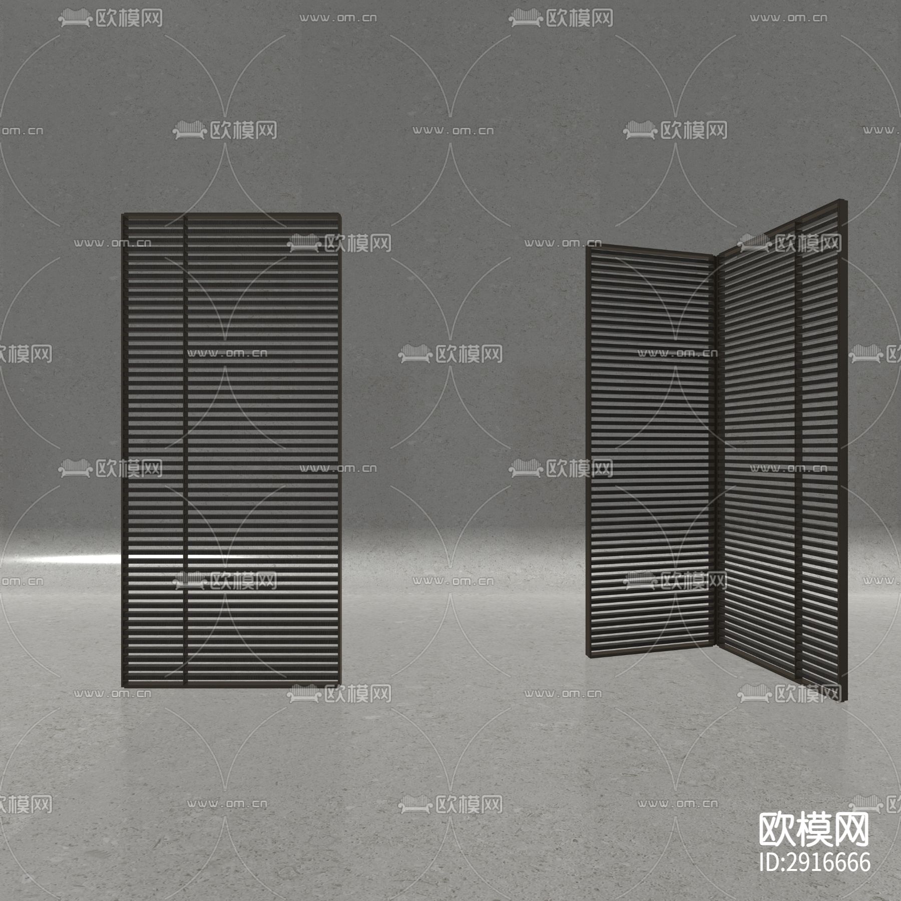 屏风cad大样图下载（渲染图8）