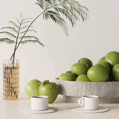  苹果 果盘su模型 