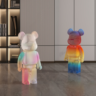  暴力熊公仔摆件su模型 