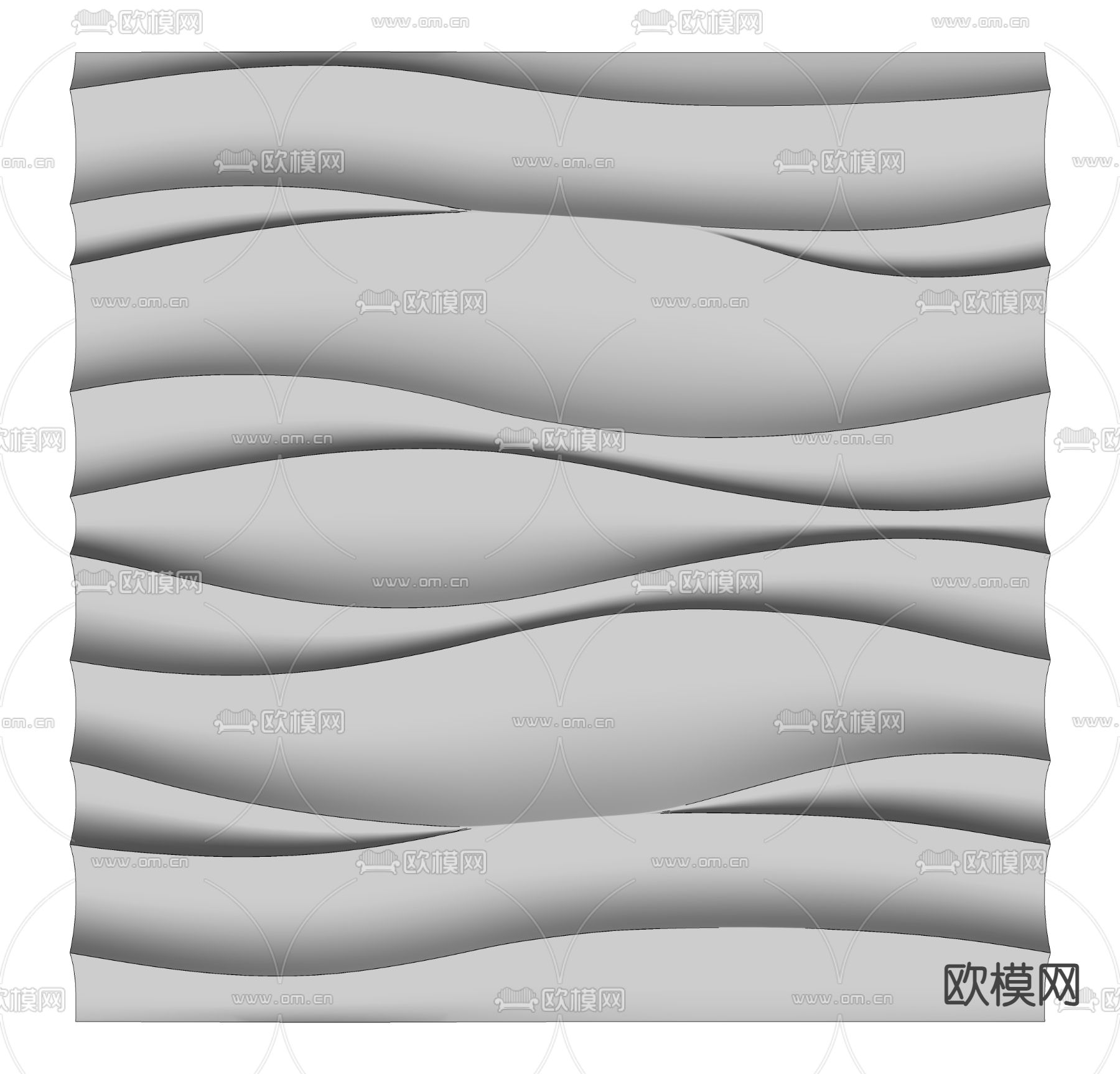 装饰板 墙饰板su模型下载（渲染图2）