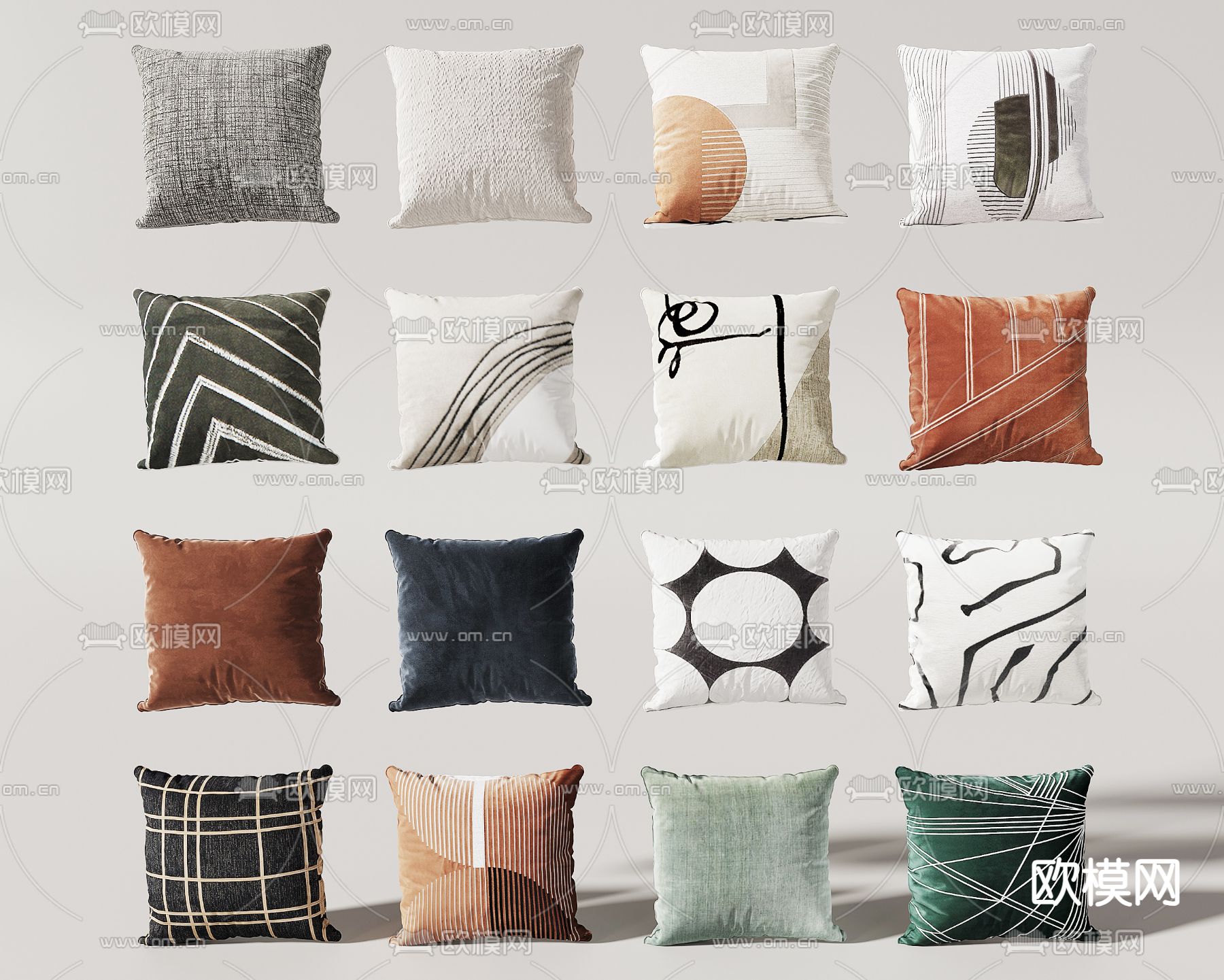 枕头 抱枕 靠枕3d模型下载