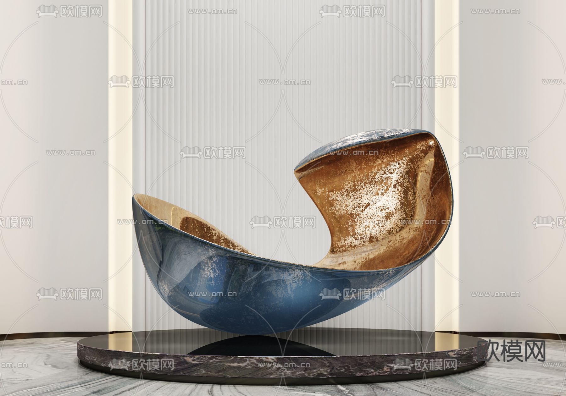 大堂雕塑 艺术摆件3d模型下载