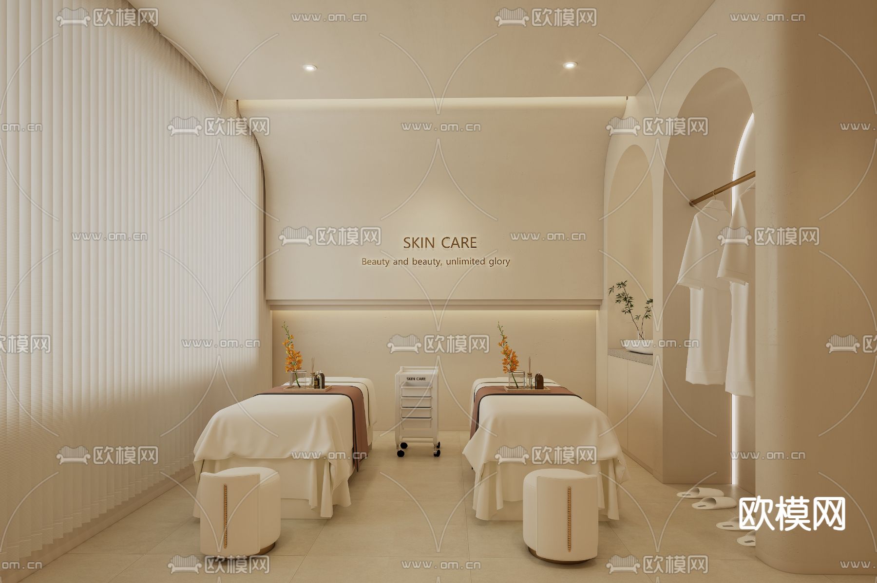 SPA护理房 美容包间3d模型下载