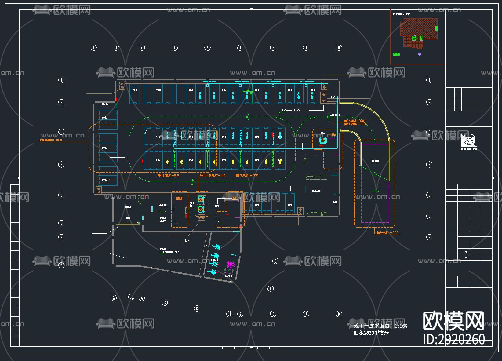 9套新能源汽车充电桩 充电站CAD施工图下载（渲染图1）