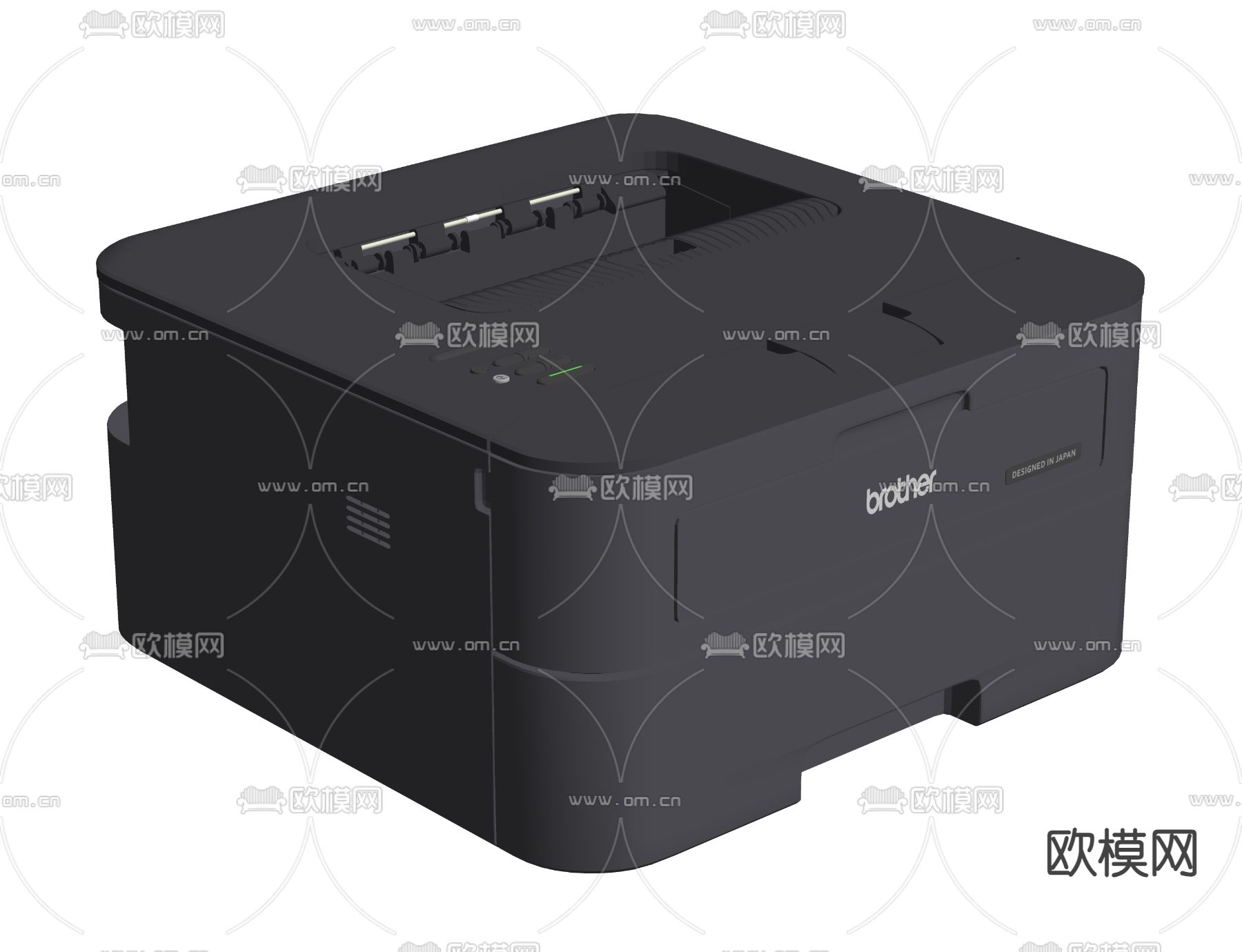 桌面打印机su模型下载（渲染图2）