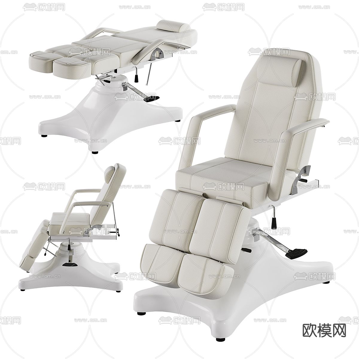 医疗器械 美容椅 按摩椅 美容仪3d模型下载（渲染图2）