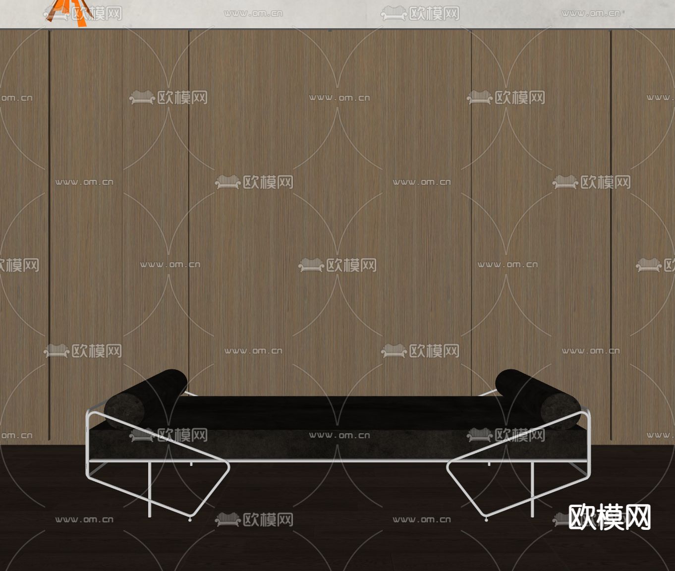 躺椅 躺榻 休闲榻su模型下载（渲染图2）