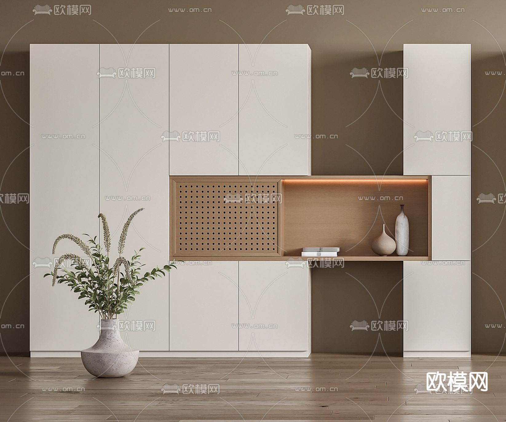 装饰柜 储物柜3d模型下载（渲染图2）