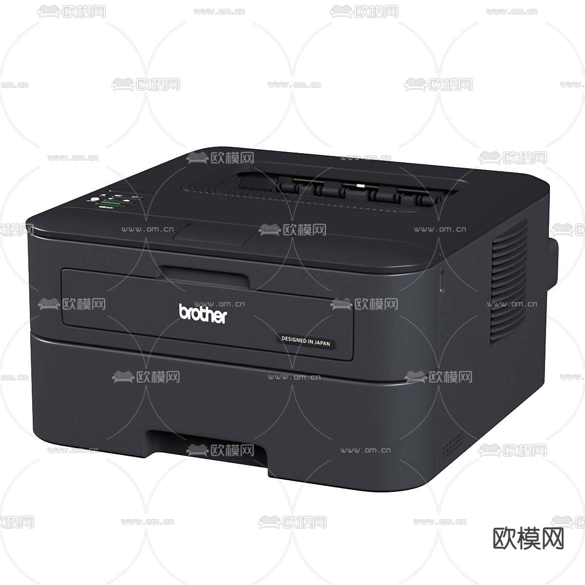 桌面打印机su模型下载（渲染图1）