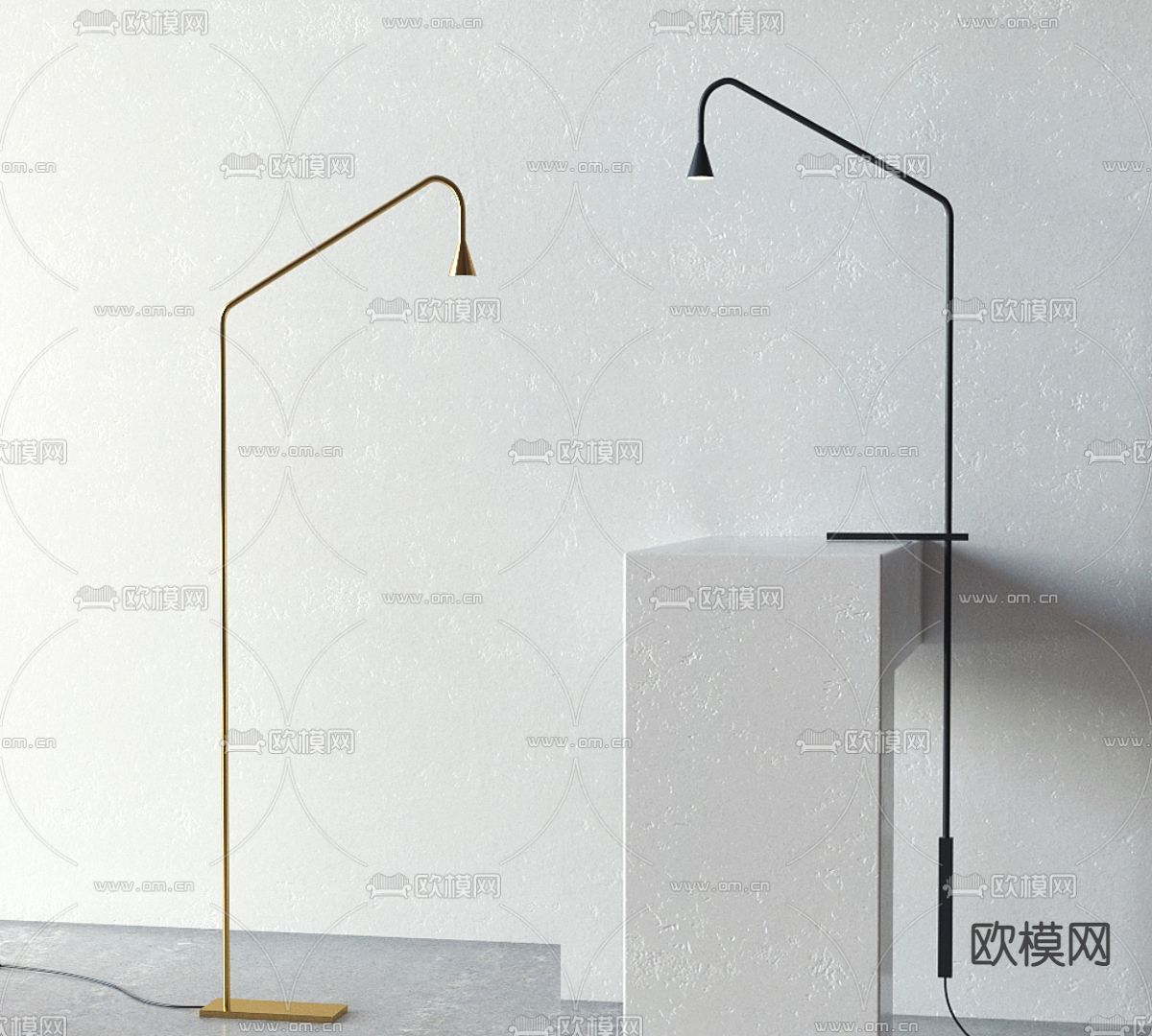 落地灯3d模型下载