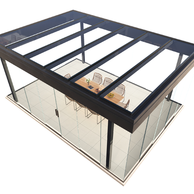  阳光房 玻璃房su模型 