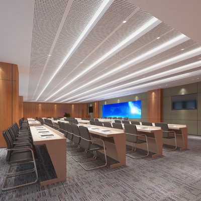  现代汇报大厅 演讲厅su模型 