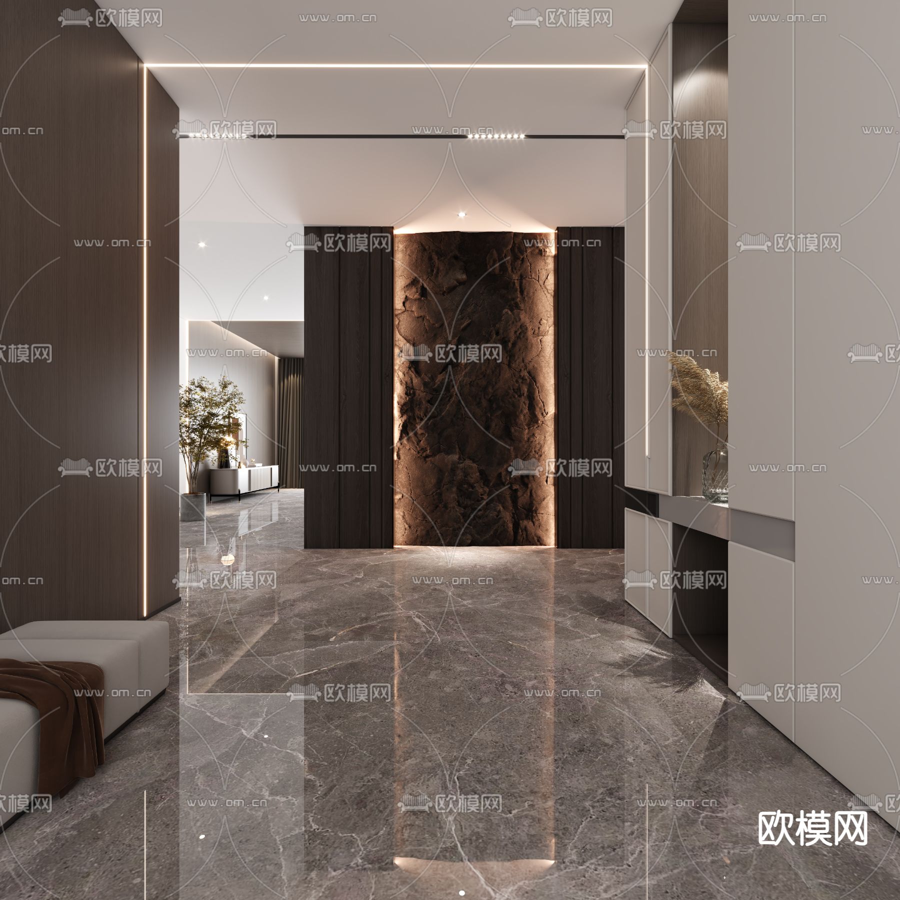 玄关门厅 过道3d模型下载