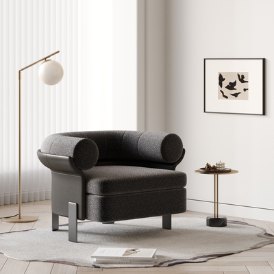  MINOTTI 休闲椅su模型 