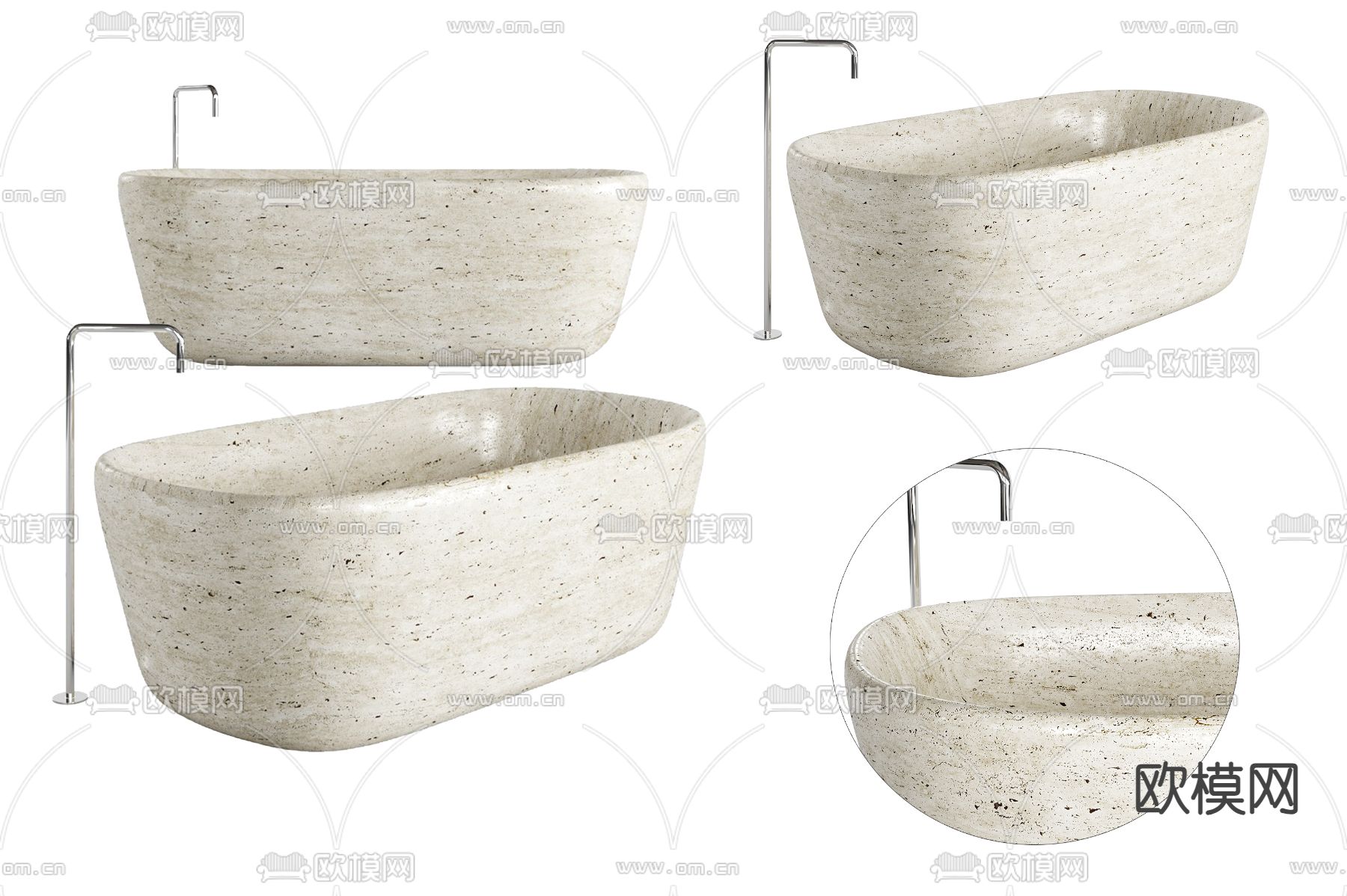 浴缸3d模型下载
