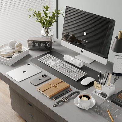  电脑显示器 办公用品 手表su模型 