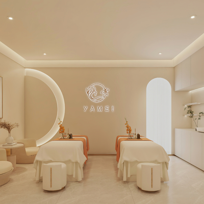  美容SPA 按摩床su模型 