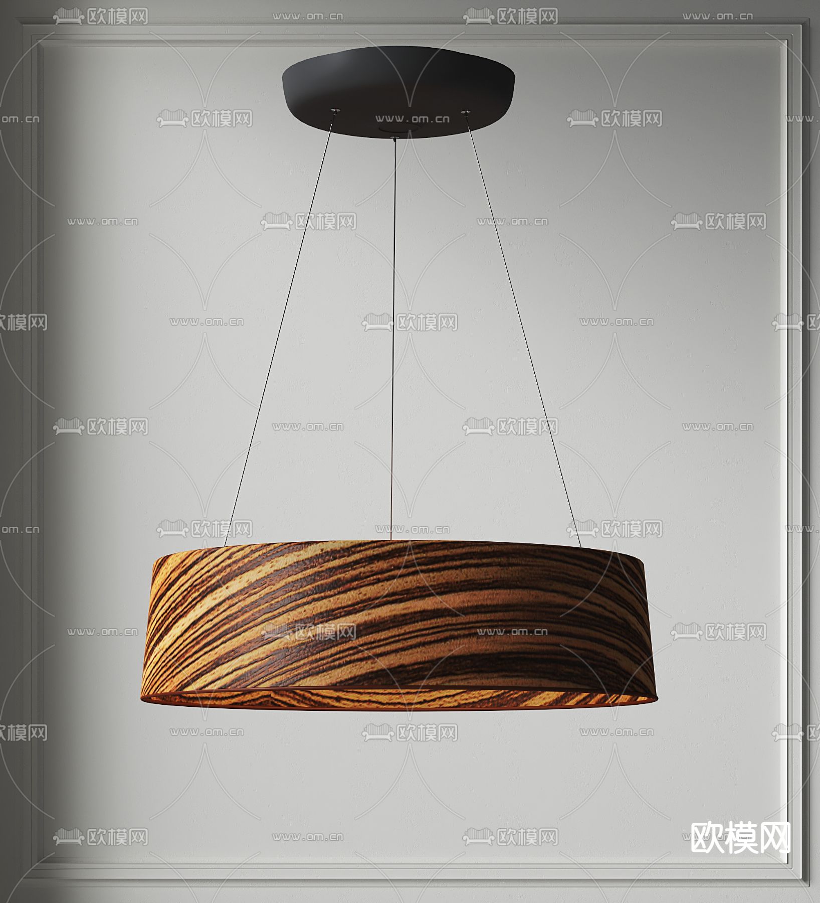 侘寂风吊灯su模型下载（渲染图1）