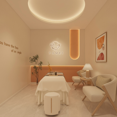  美容SPA 按摩床su模型 