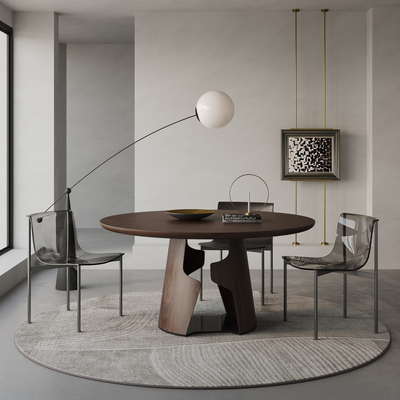 现代餐桌椅su模型