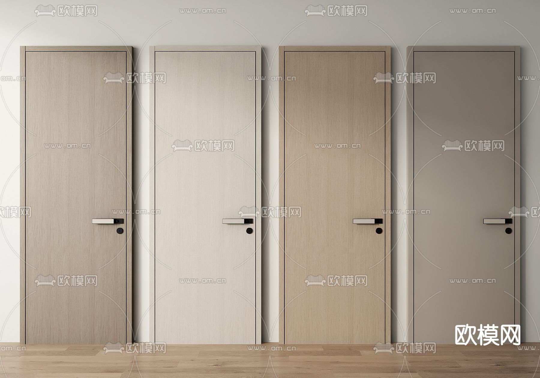 平开门 房门 卧室门 木门3d模型下载