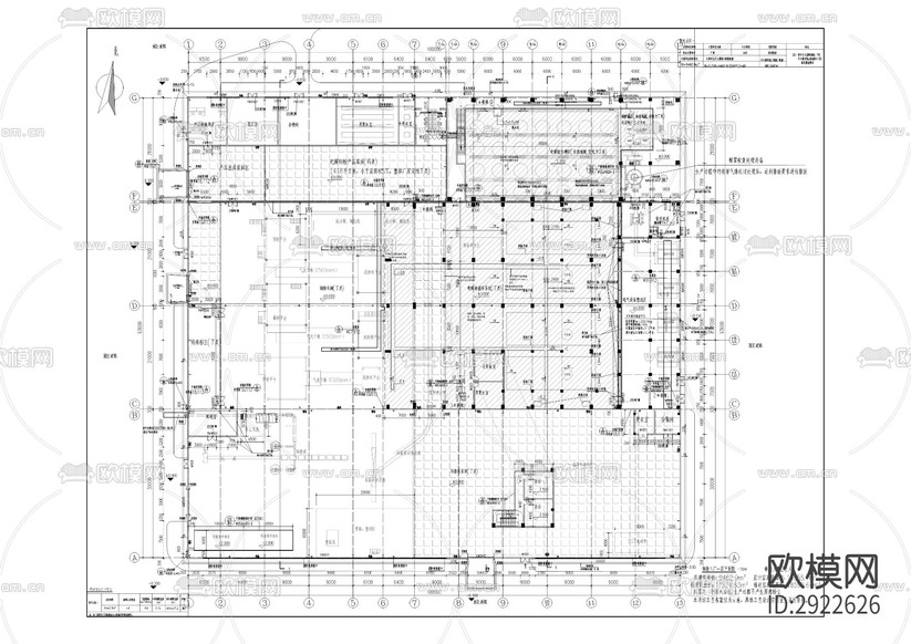 新建粉體材料基地建設(shè)項目cad施工圖下載(渲染圖8)
