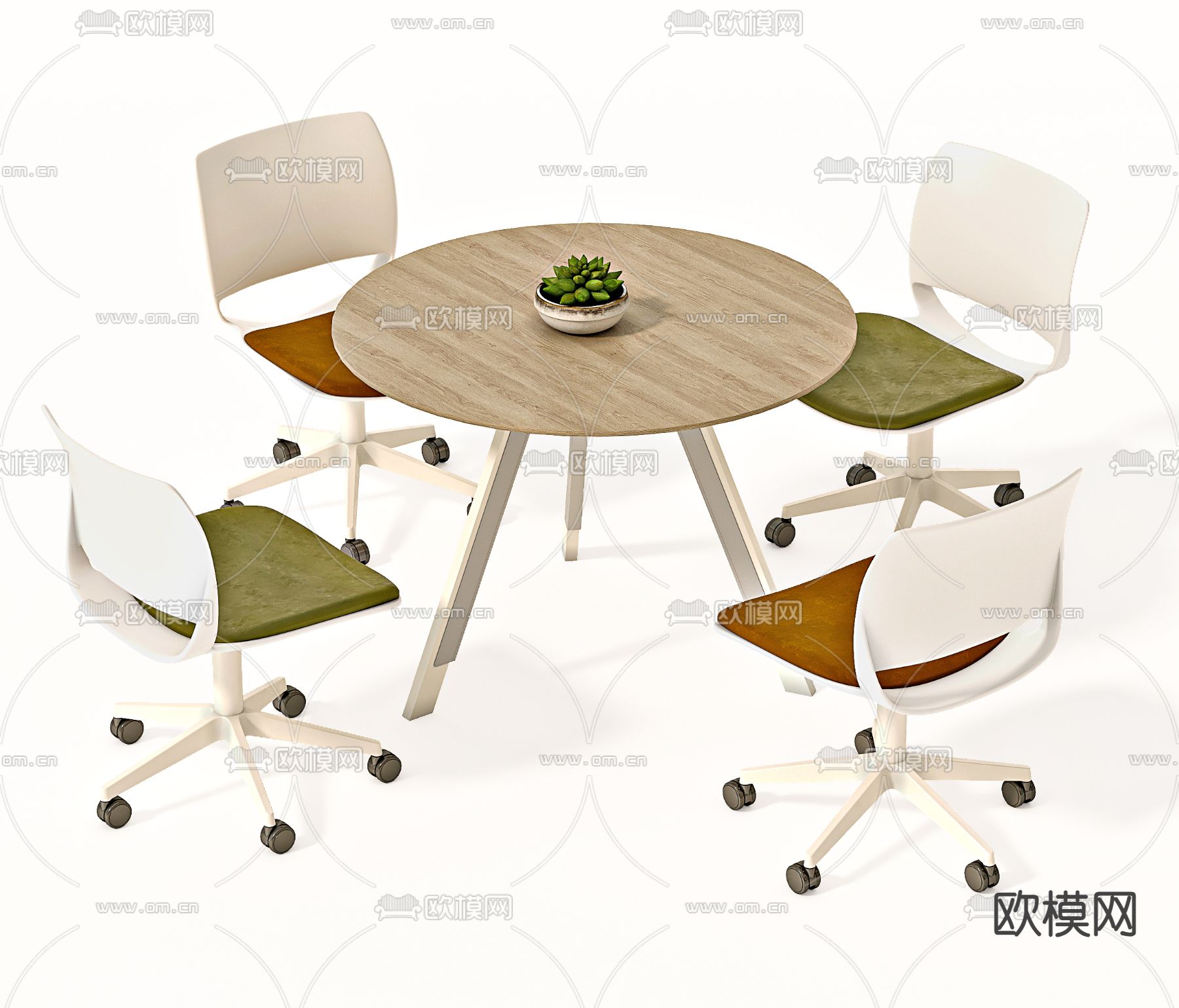 休闲桌椅 洽谈桌椅3d模型下载