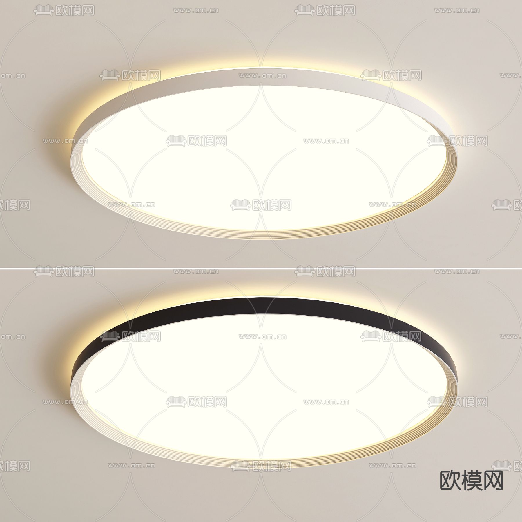 吸顶灯 卧室灯3d模型下载