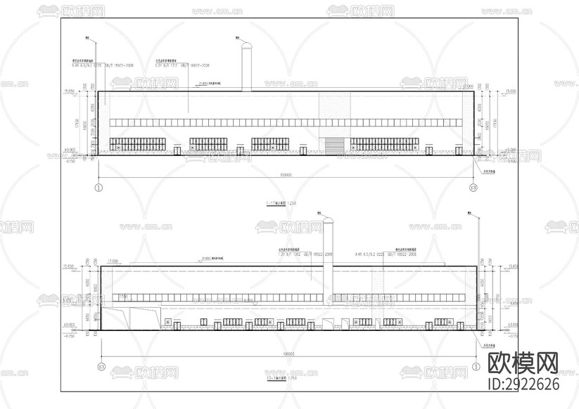 新建粉體材料基地建設(shè)項目cad施工圖下載(渲染圖5)