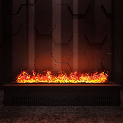  电子壁炉 火焰su模型 