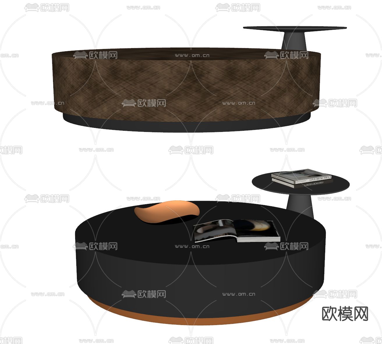 BAXTER 茶几su模型下载（渲染图2）