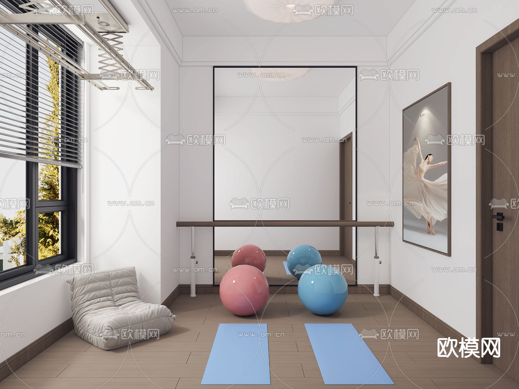 健身房免费3d模型下载