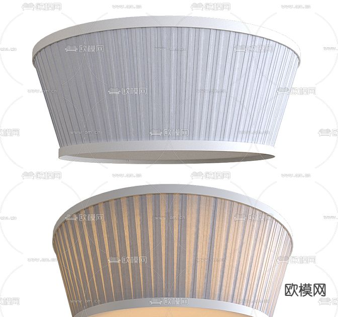 圆形吸顶灯 卧室灯免费3d模型下载