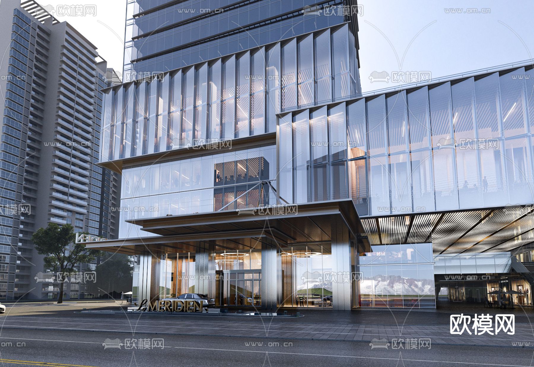 写字楼 办公大厦外观d模型下载