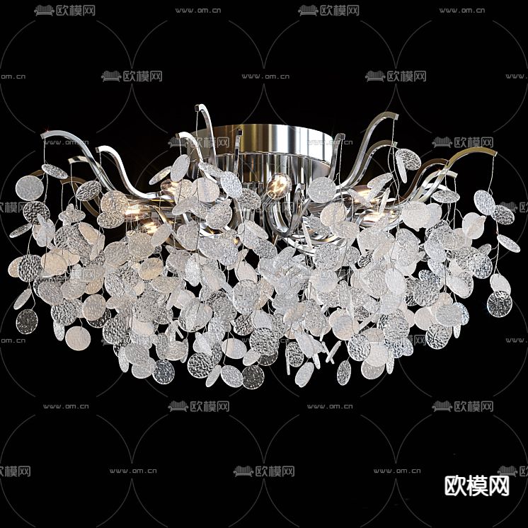 水晶灯 大厅吊灯免费3d模型下载